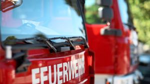 Feuerwehr bei Rottweil: Auto gerät auf A81 in Brand